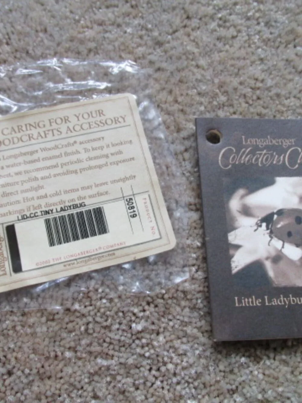 Longaberger 2009 Little Lady Bug Collectors Club Basket set plus extras